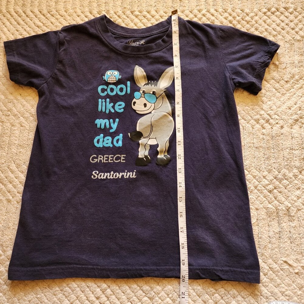 Kids Santorini Greece Tee – “Cool Like My Dad” – Size 9/10 - Picture 3 of 15